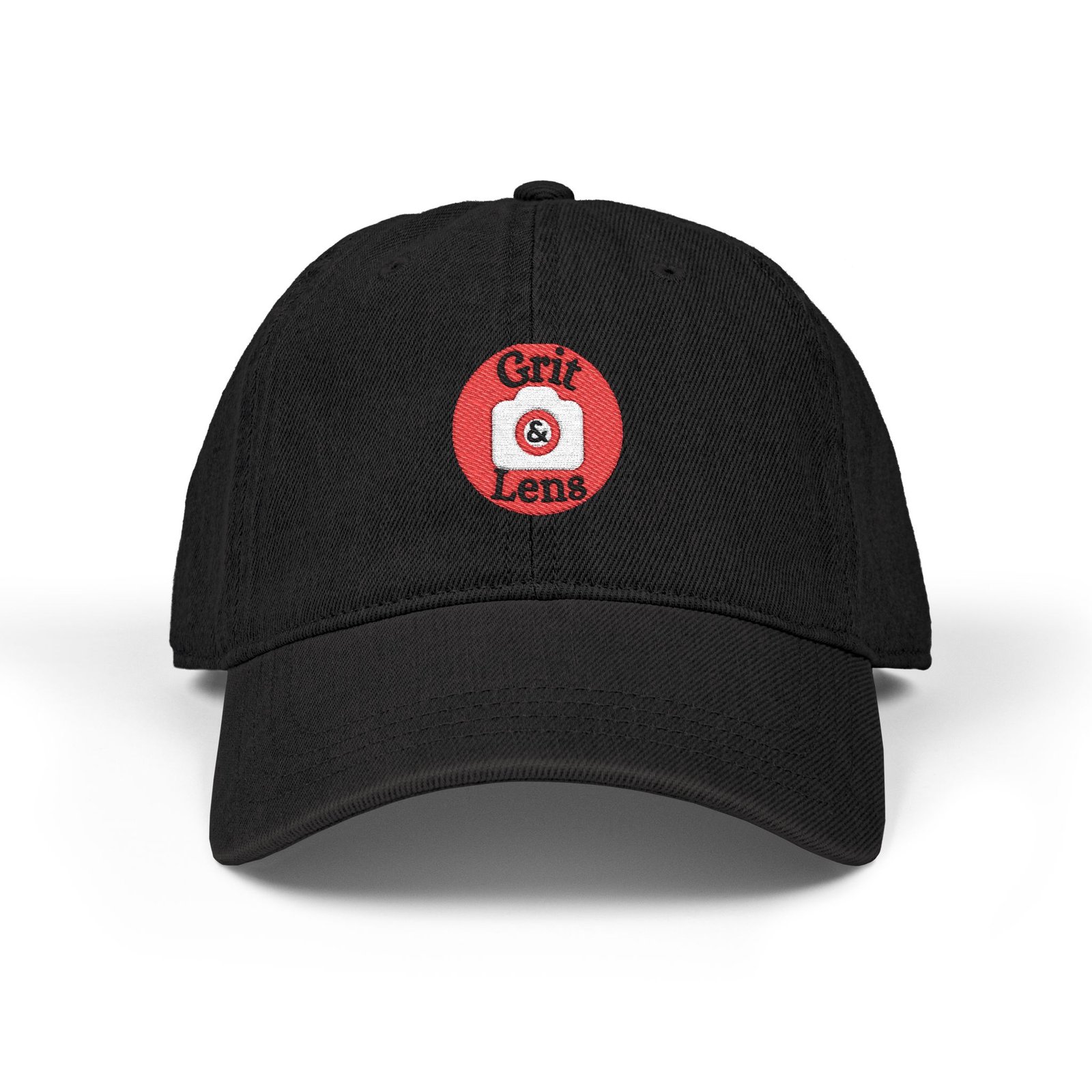 Embroidered Grit & Lens Denim Hat