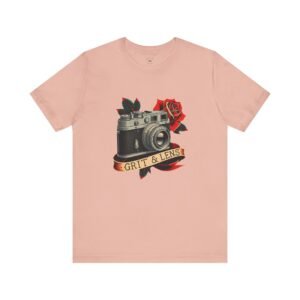 16520283653060610422_2048.jpeg Grit & Lens Camera Graphic Tee - Unisex Short Sleeve T-Shirt